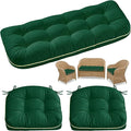 1 MIDDLE ONE Wicker Chair Cushions 3 Pieces Set by 1MIDDLEONE