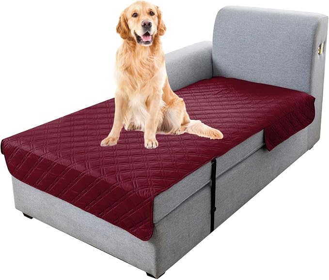 Genina L Shape Couch Cover, Sectional Couch Chaise Covers, Waterproof Washable by Genina