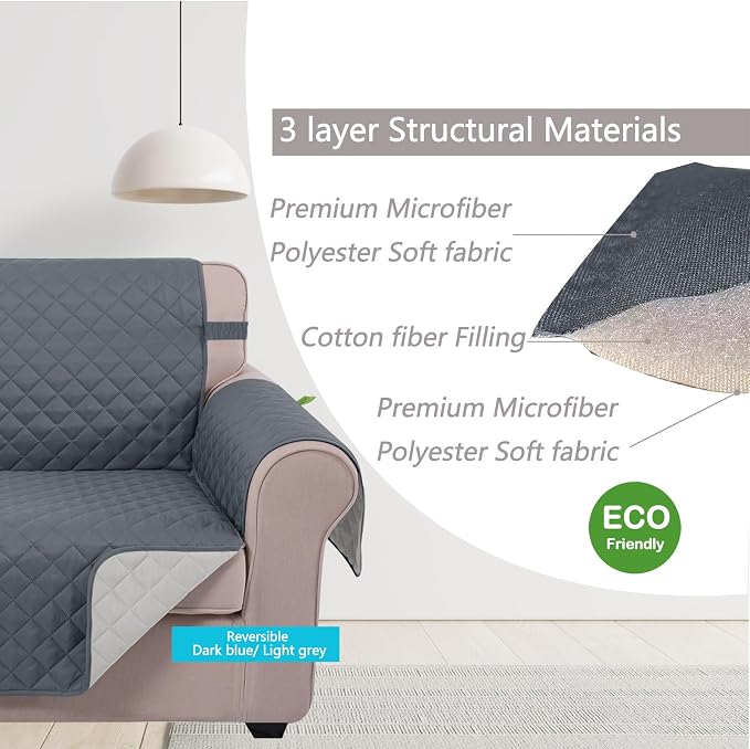 U-NICE HOME Reversible Sofa Cover Couch Cover - Image 4