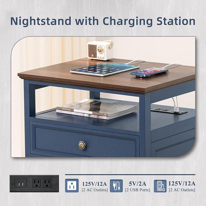 Joaxswe Farmhouse Nightstand - Image 6