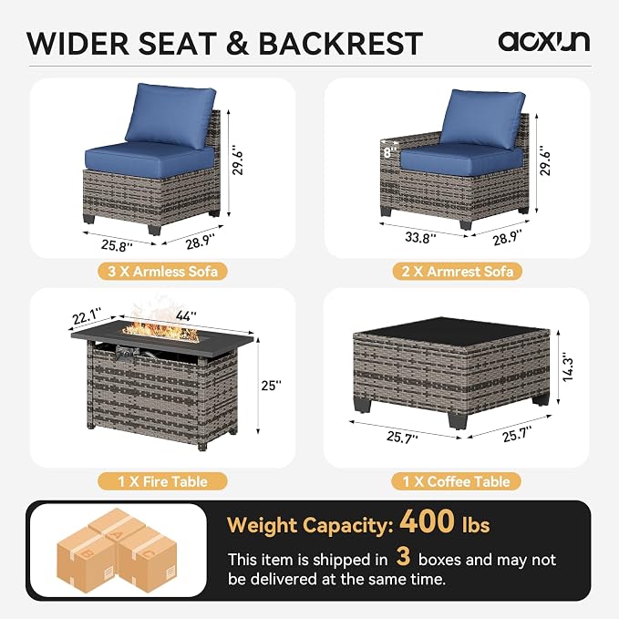 Aoxun Outdoor Patio Furniture Set - Image 7