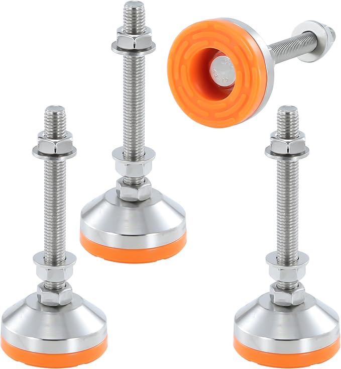 Heavy Duty 2400 lb Capacity Stainless Steel Adjustable Leveling Feet by TERMATH