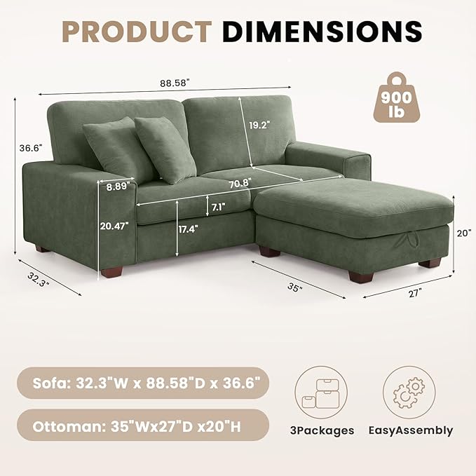 DOPEDIO L-Shaped Sectional Sofa - Image 2