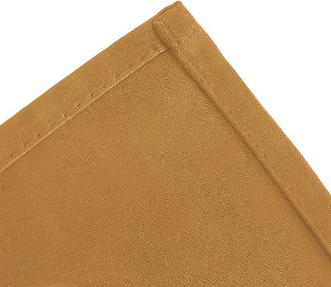 LEMOMO Mustard Yellow Blackout Curtains 52 x 63 Inch Length/Set of 2 Curtain - Image 7