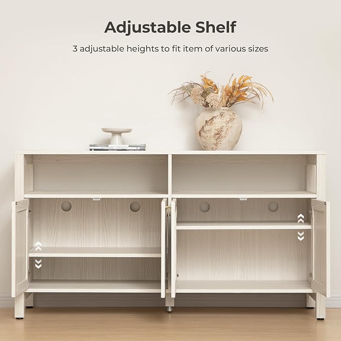 SICOTAS Rattan TV Stand for Television up to 120" - Image 4