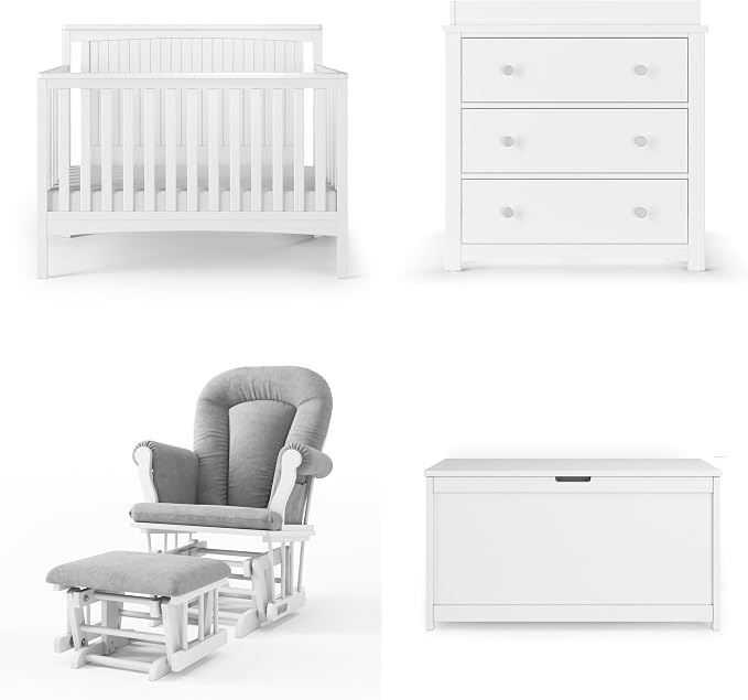 Child Craft Scout 4-in-1 Convertible Baby Crib Nursery Furniture Set by ChildCraft
