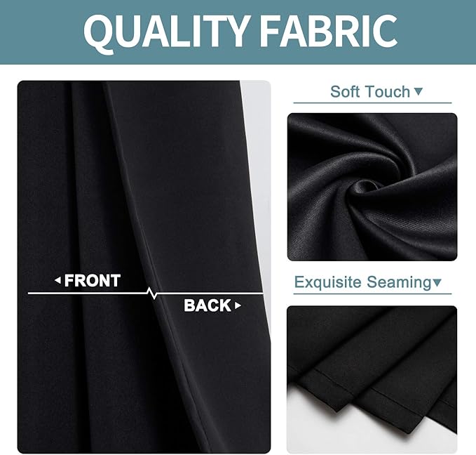ChrisDowa Blackout Curtains 48 inches Long - Image 3