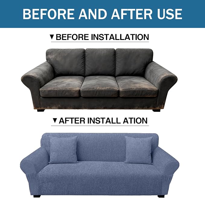 Sofa Slipcover with 2 Pillow Cover - Image 8
