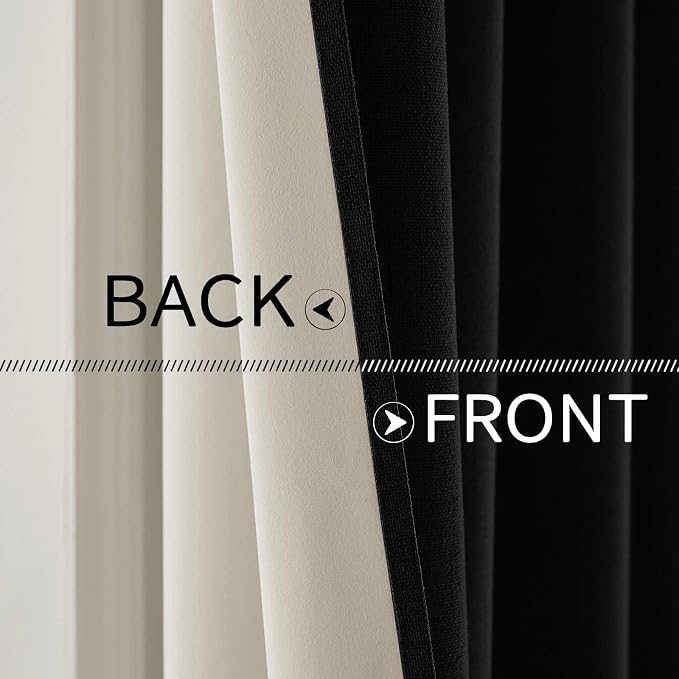 MIULEE Linen Texture 90 Inches Curtains - Image 6