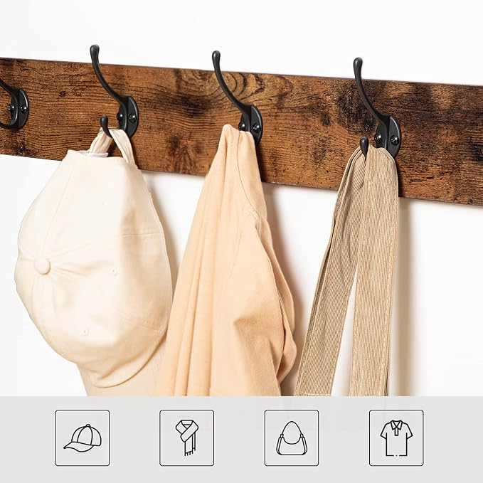 HOOBRO Hall Tree Entryway Storage Bench, Coat Rack Shoe Bench, Shoe Rack - Image 5