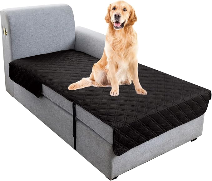 Genina L Shape Couch Cover, Sectional Couch Chaise Covers, Waterproof Washable by Genina