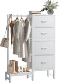 OLIXIS Dresser with Hanging Rack, 4 in 1 Storage Fabric Dresser by OLIXIS