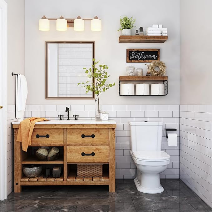 QEEIG ‎Bathroom Shelves Over Toilet - Image 2