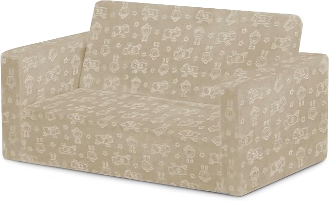 Delta Children - Serta Perfect Sleeper Kids 2-Seater Sofa, Convertible 2-in-1 - Image 6