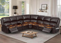 Yolsali Manual Reclining Sectional Sofa Set, 7 Seats Soft Leather Recliner by SavortheHappyMoments
