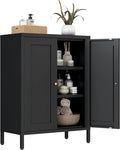 Bevivog Small Bathroom Storage Cabinet, Metal Floor Cabinets Sideboard by BevivogStylishCabinetsOrganizeYourSpace