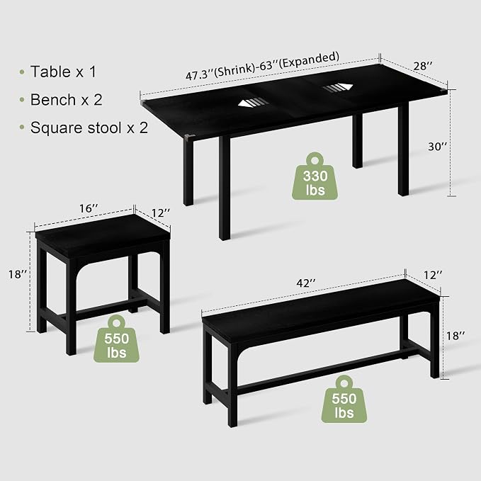 Feonase 5-Piece Dining Table Set - Image 3