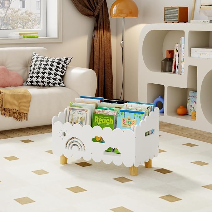 Wood Kids Bookshelf, Montessori Bookshelf, - Image 7