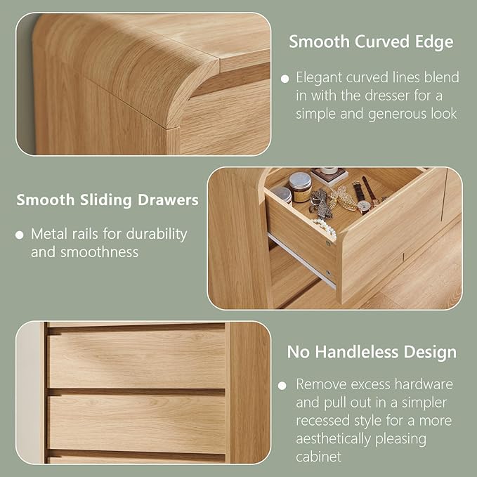 Aitjunz Modern 7 Drawers Dresser - Image 5