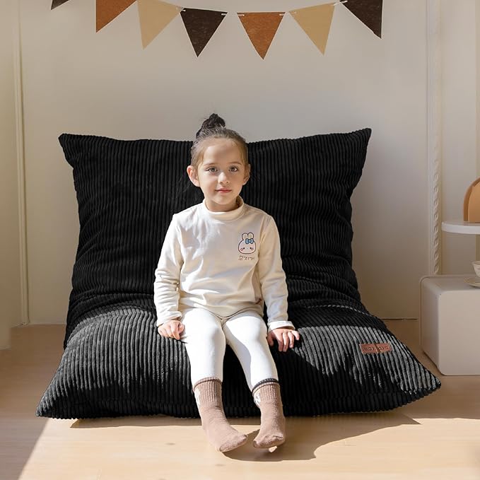 MAXYOYO 3 in 1 Kids Bean Bag Chair Couch, Convertible Chair Folds from Bean Bag by MAXYOYO