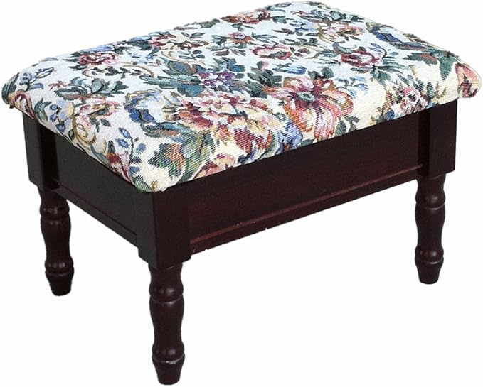 Frenchi Furniture Foot Stool, 15.8"D x 11.8"W x 9.8"H - Image 4