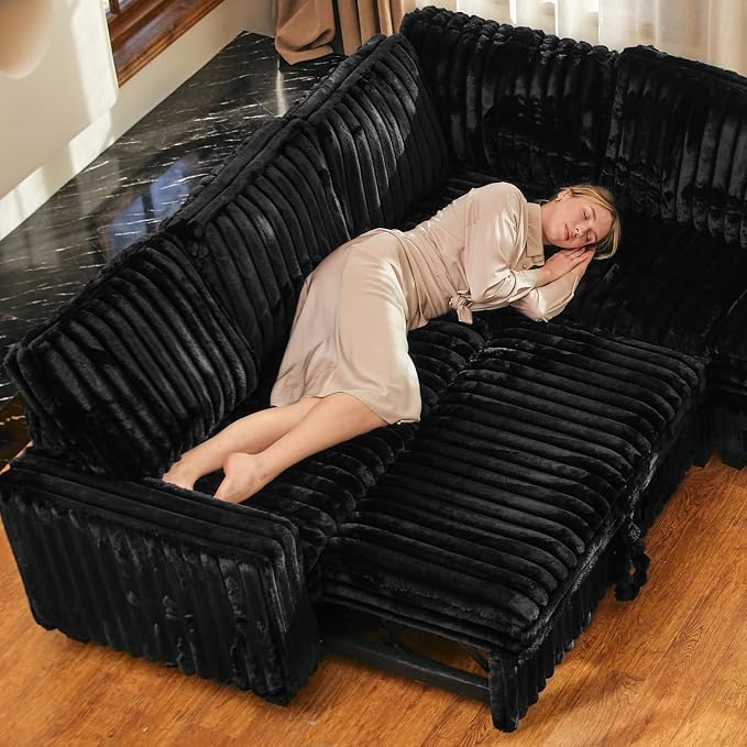 Belffin Corduroy Sleeper Sofa - Image 6