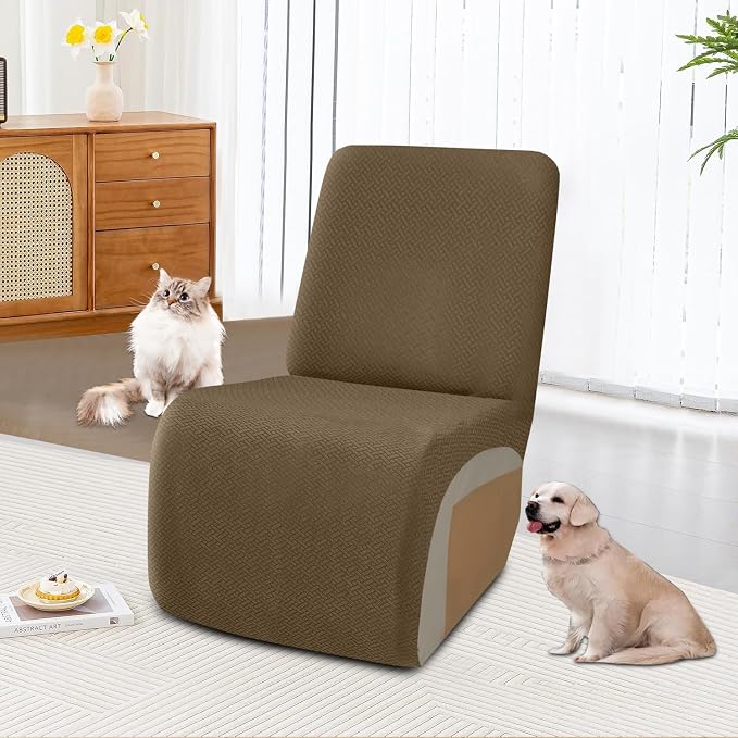 ALIECOM 100% Waterproof Recliner Sectional Couch Covers L Shape Stretch Corner - Image 2