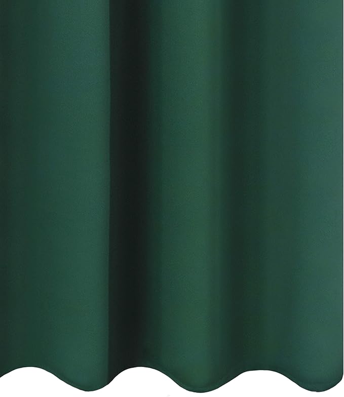 LEMOMO Dark Green Blackout Curtains 66 x 63 Inch Length/Set of 2 Curtain - Image 8