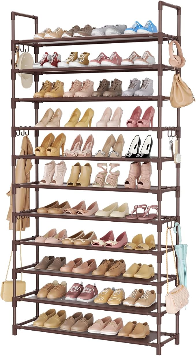 LANTEFUL 11 Tiers Tall Shoe Rack Holds 55 Pairs of Shoes by LANTEFULforTidyingHouse
