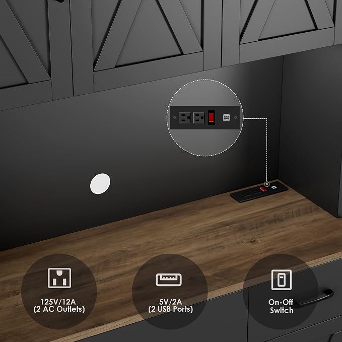 HOSTACK 71" Pantry Cabinet - Image 7