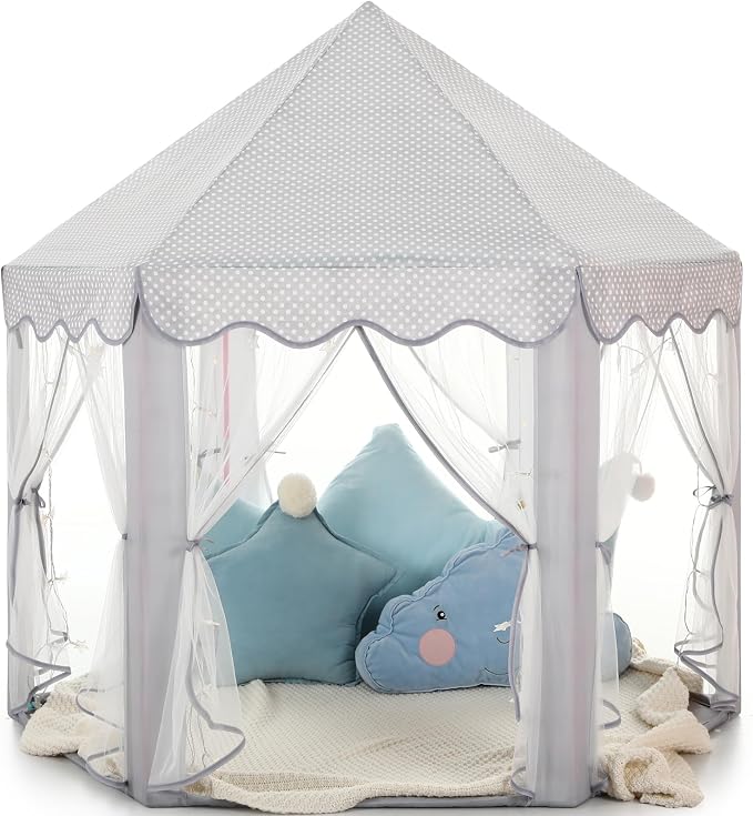 Monobeach Princess Tent Girls Large Playhouse Kids Castle Play Tent by Monobeach