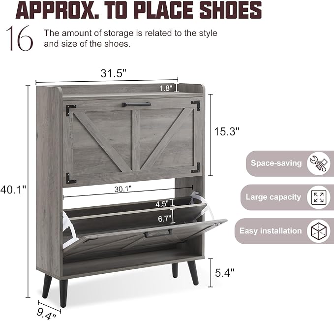 Barnyatoh Shoe Storage Cabinet - Image 2