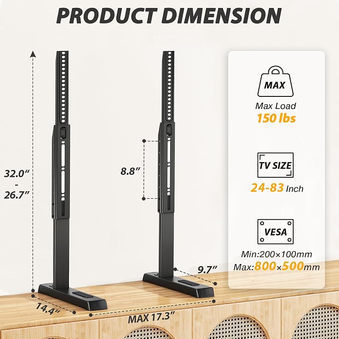 Universal Table Top TV Stand Base - Image 4