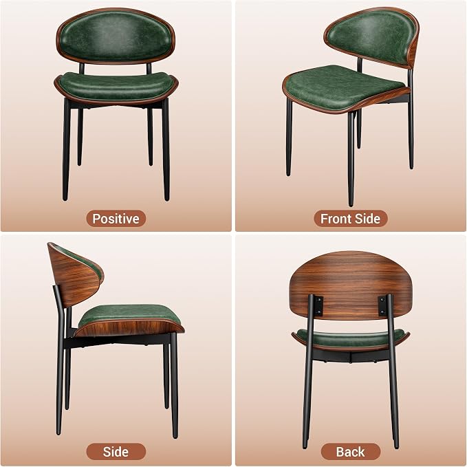 YaFiti Dining Chairs Set of 6, Dining Room and Kitchen Chairs, Mid Century - Image 7