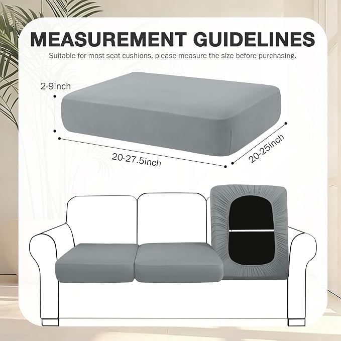 hyha 12Pcs Patio Cushion Covers, Stretch Outdoor Couch Cushion Covers - Image 2