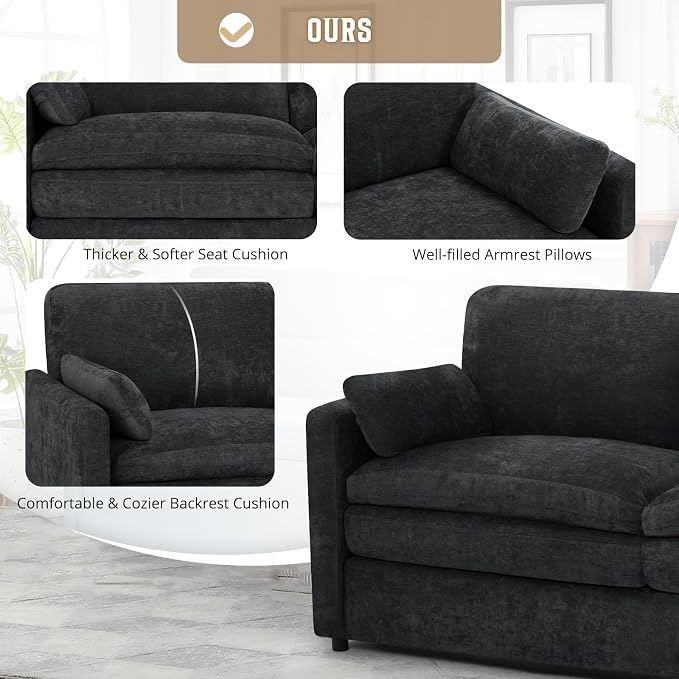 Chenille Upholstered Sofa Set - Image 5