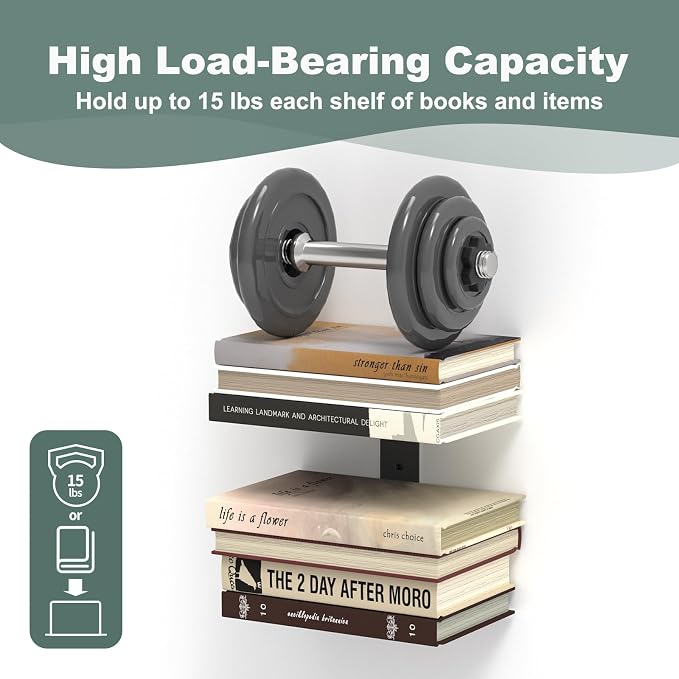 Mefirt Invisible Floating Bookshelves - Image 5