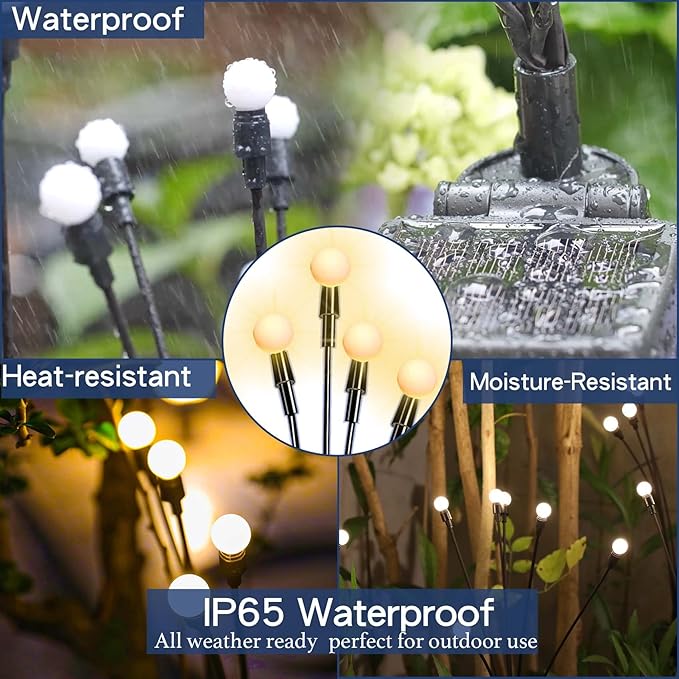 TONULAX Solar Garden Lights 8 Pack - Image 5