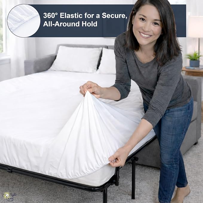 Cottington Lane Sleeper Sofa Sheets Queen Size, 4 Piece Premium Quality 100% - Image 4