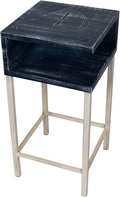 Furniture Barn USA Weathered Cottage and Navy Shelf Drink Table by FurnitureBarnUSA