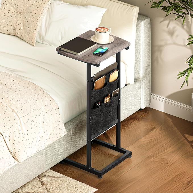 HOOBRO C Shaped End Table, 28.3" Side Table - Image 5