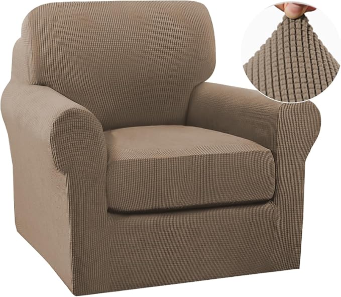 Turquoize 2 Piece Chair Covers Armchair Slipcovers by Turquoize