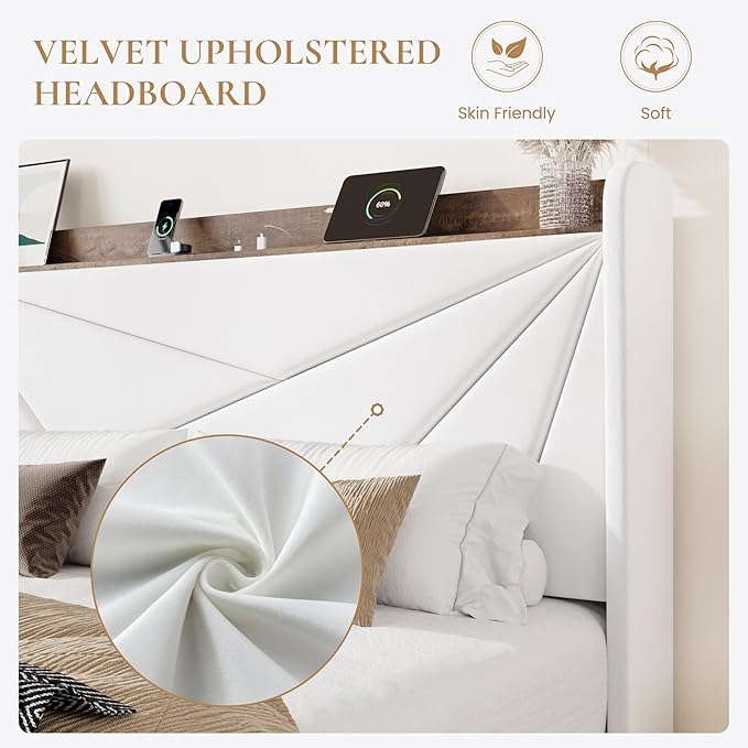 SHA CERLIN Queen Bed Frame - Image 5