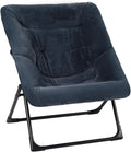 Comfy Saucer Chair for Adults, Soft Faux Fur Bedroom Chair, Accent Dorm Chairs by MordchilHF