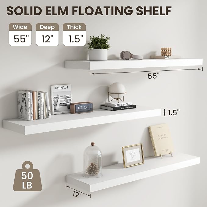 Dreamland White Floating Shelves - Image 3