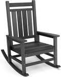 SERWALL Outdoor Rocking Chair, HDPE Rocking Chair by SERWALL