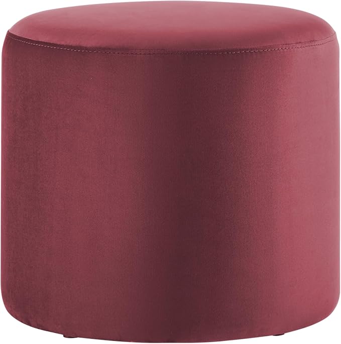 Studio Living® 19” Wentworth Ottoman Round Soft Velvet Bench, Stationary - Image 7