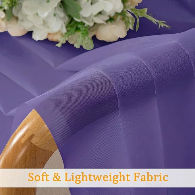 Gwine Sheer Curtains for Living Room 45 inch Length - Image 7