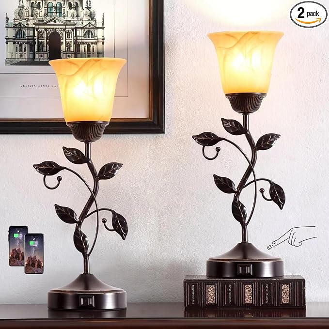 Set of 2 Touch Vintage Table Lamps by RORIANO