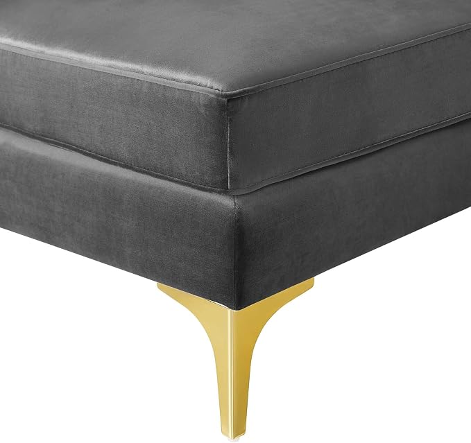 Modway EEI-4346-GRY Triumph Channel Tufted Performance Velvet Loveseat - Image 7